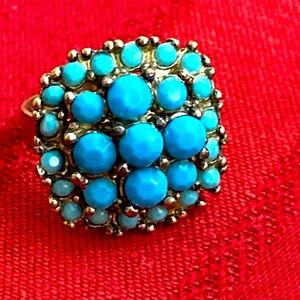 5/$10❤️❤️❤️Vintage 90s Resin Stones Adjustable Ring
